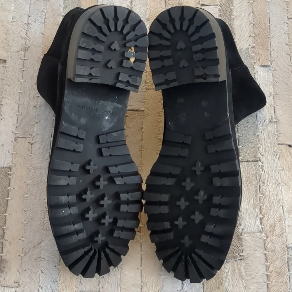 Stuart Weitzman Maelie Black Sport Suede Boots - Picture 7 of 10